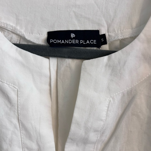 TUCKERNUCK - POMANDER PLACE White Finley Flutter Sleeve Top small - Picture 4 of 6